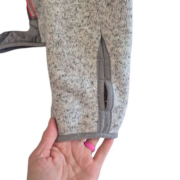 Xersion Women's Gray/Silver & Hot Orange Nylon Quilted Zip Front Jacket - Picture 3 of 10